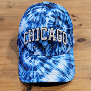 Robin Ruth CHICAGO Baseball Hat Cap Tie Dye Blue White Embroidered Adjustable OS